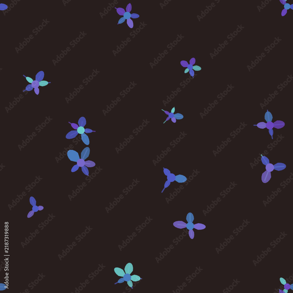 Fototapeta premium Botanical leaf pattern seamless background in multicolor