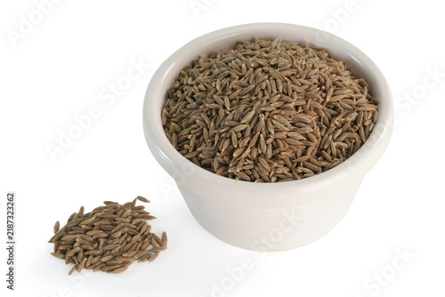 Obraz na płótnie cumin seeds in a bowl