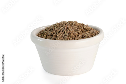 Konstfotografi cumin seeds in a bowl