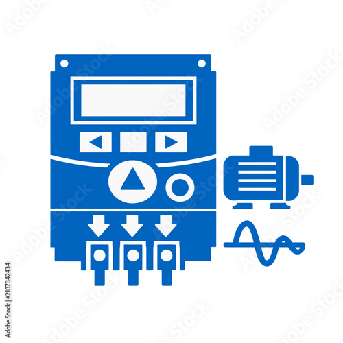 Industrial Variable Frequency Drive (VFD) Vector Icon