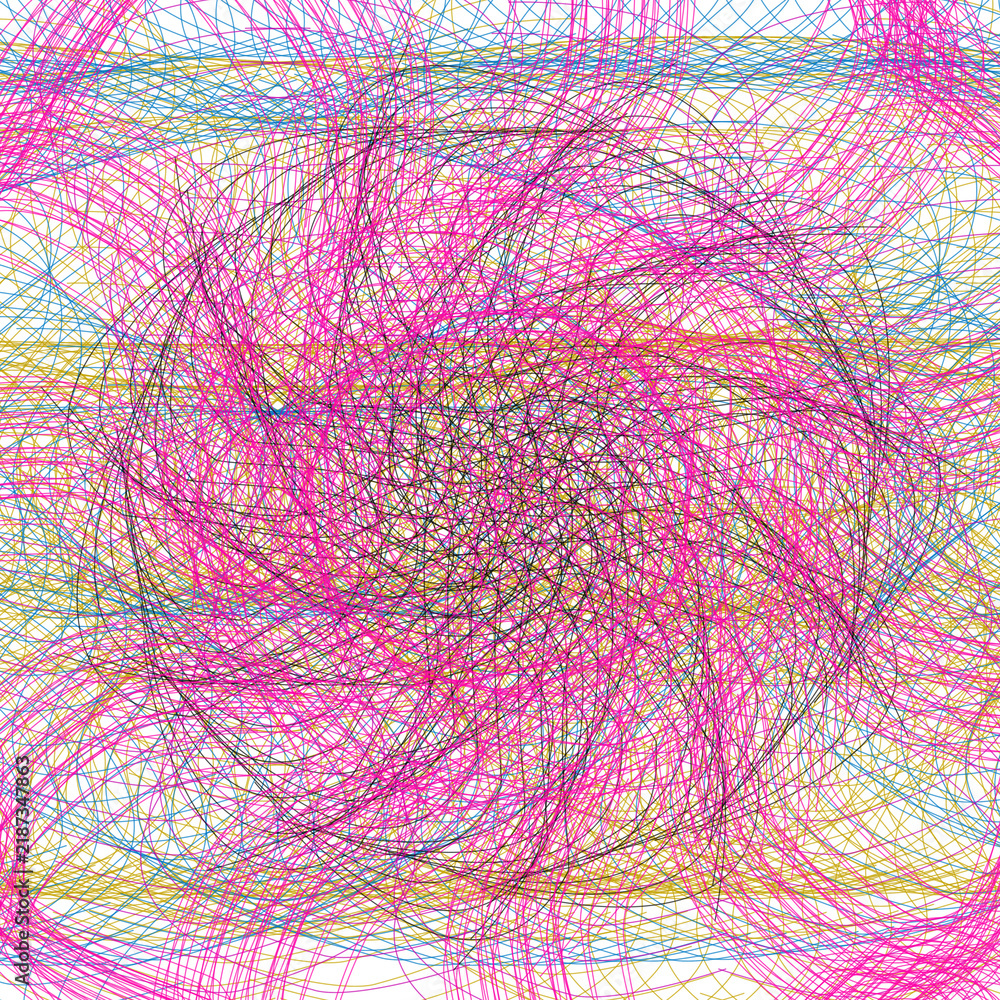 Fototapeta premium Abstract digital art background featuring a vibrant swirling vortex of pink and multi colored light patterns