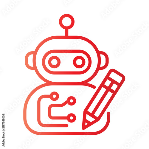 AI Assistant Bot Gradient Icon