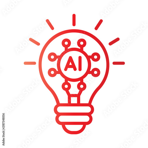 AI Idea Innovation Gradient Icon