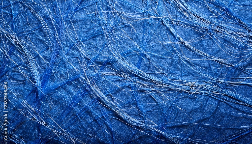 Obraz premium Blue Paper Parchment Background With Fibers