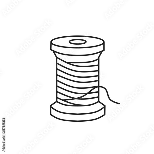 Spool of Thread Outline Icon