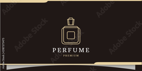 Perfume bottle logo design