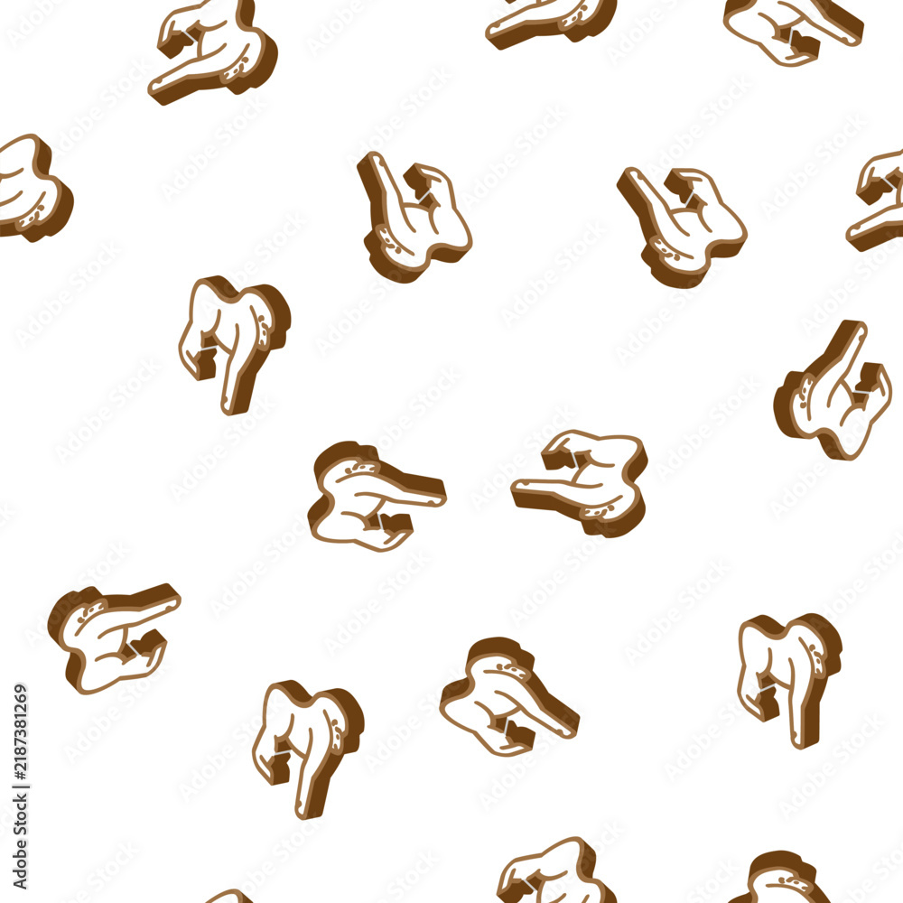 Fototapeta premium monkey animal isometric seamless pattern. monkey animal sign illustration