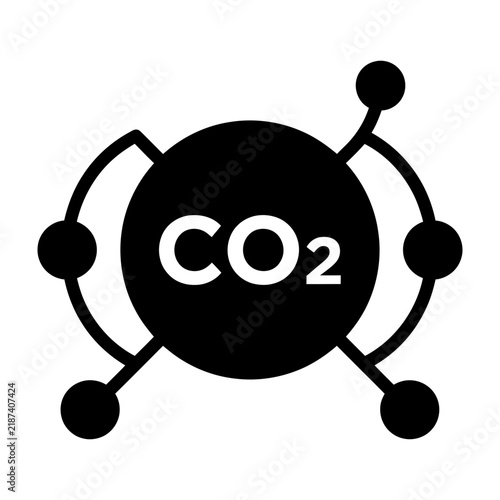 Konstfotografi Carbon dioxide molecule CO2 chemical structure formula symbol
