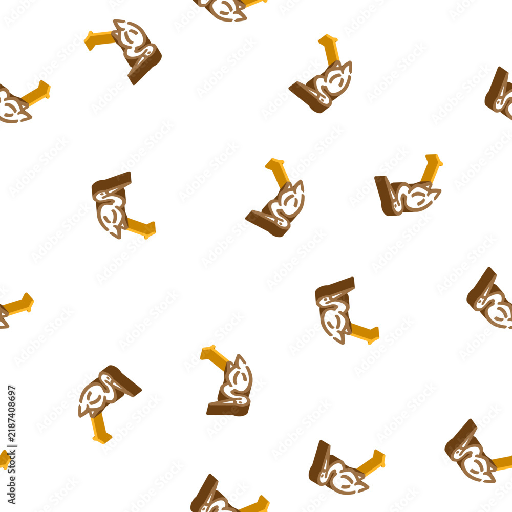 Fototapeta premium heron bird isometric seamless pattern. heron bird sign illustration