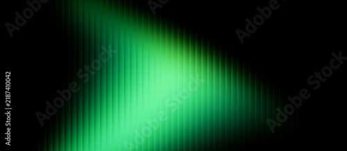 Green Fractal Glass Texture with Vertical Light Streaks on a Dark Background, Abstract Gradient Design with Modern Depth, Energy and Futuristic Visual Appeal