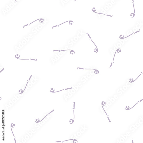 Картината върху платно sidearm ball thrower glyph vector seamless pattern