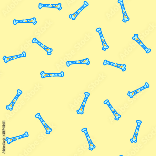 Bild auf Leinwand bone crack fracture injury vector seamless pattern bone crack fracture injury si