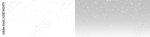 Obraz na plátně Snow snowfall snowflakes winter overlay transparent falling background PNG