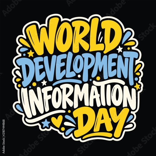 World Development Information Day Sticker
