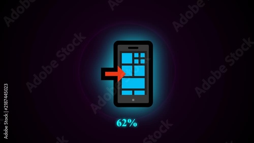 vector illustration of a mobile phone