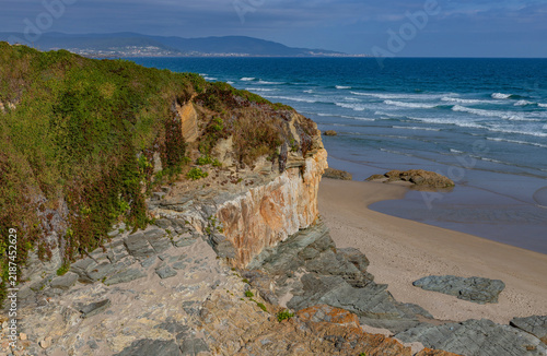 Tapety artystyczne Llas Beach with Atlantic waves