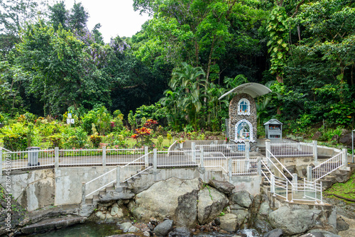 Le sanctuaire de Notre Dame des Larmes à Pointe-Noire, Basse-Terre, en Guadeloupe, Antilles Françaises.