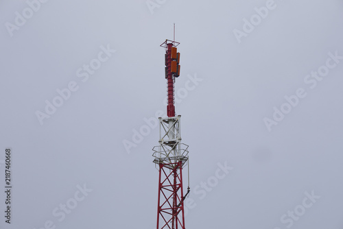 Konstfotografi Telecommunication tower transmitting cellular internet signal