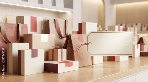 Elegant Retail Display With Promotional Gift Packaging