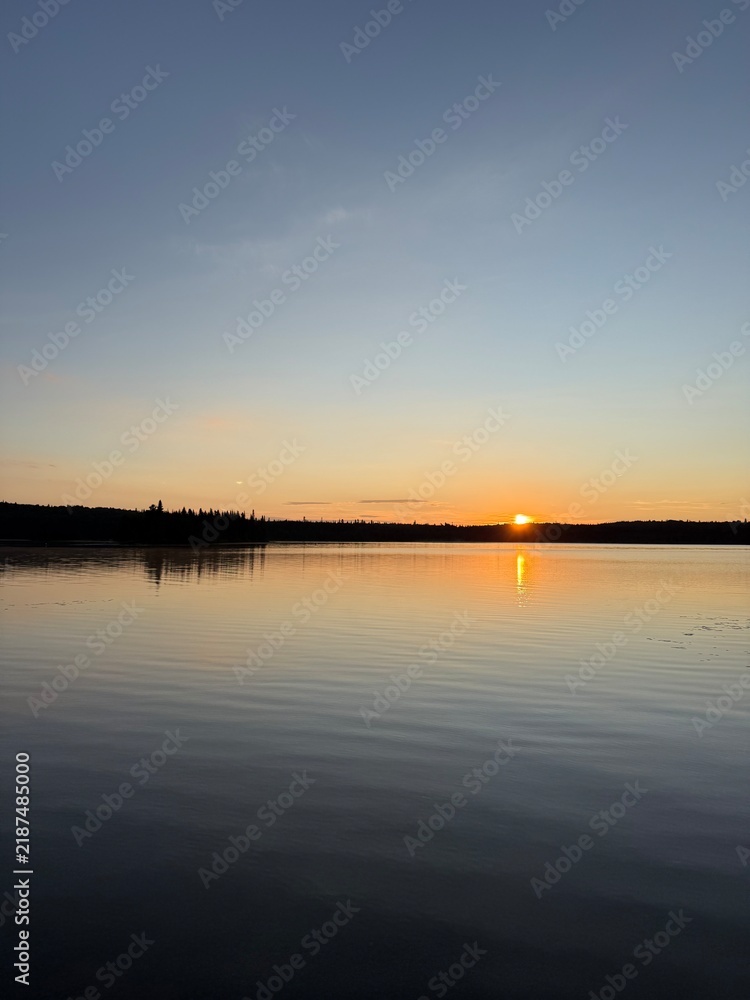 Fototapeta premium Summer sunshine in Mont Tremblant national park, Canada