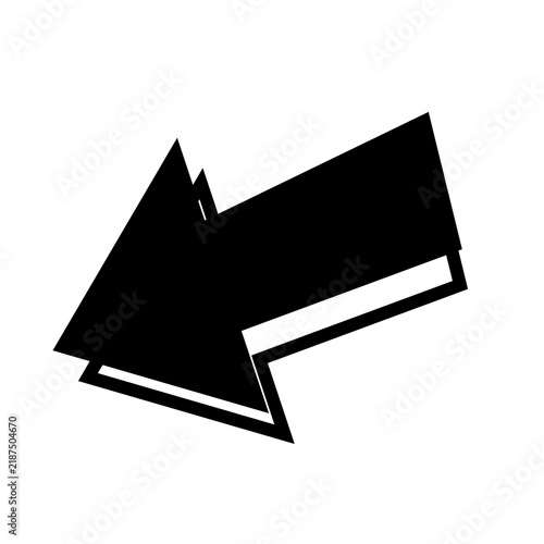 black arrow and line arrow icon