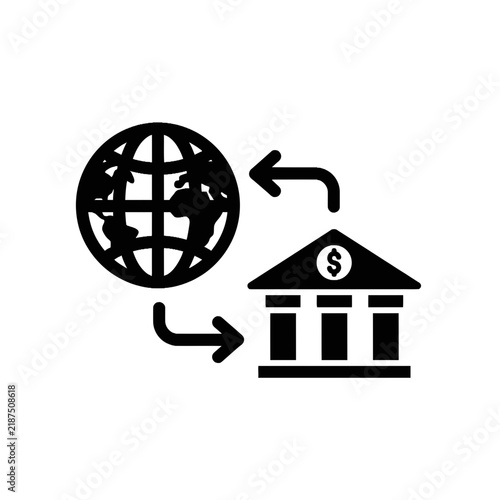 International Money Transfer Concept Icon
