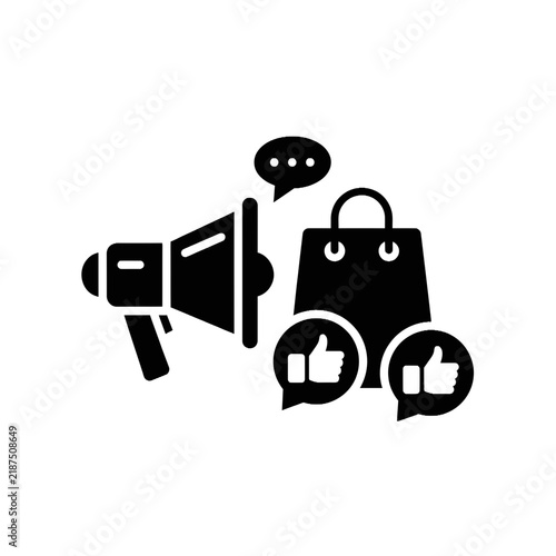 Marketing and Consumer Feedback Shopping Icon