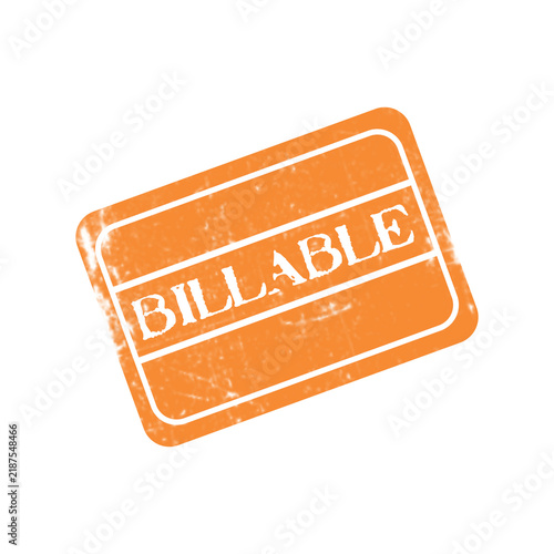 Cuadro en lienzo Orange rectangular stamp with the word br lable printed in the middle with a vin