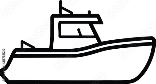 Side View of a Fishing Boat
