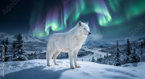 wolf in winter