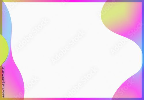 Abstract Colorful Watercolor Splash Frame Border Background