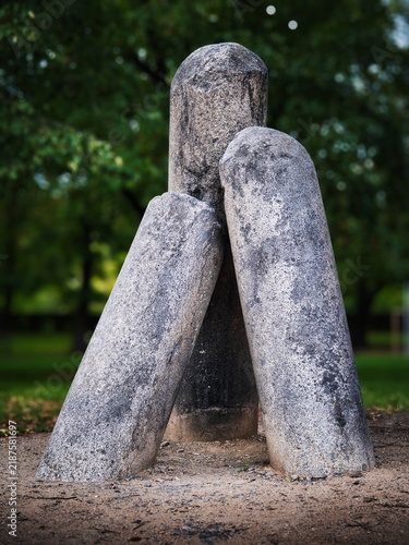 Devil's Columns at Vyšehrad in Prague, Czech Republic