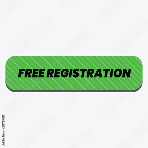  Green Striped Pattern Free Registration Capsule Web Button Vector