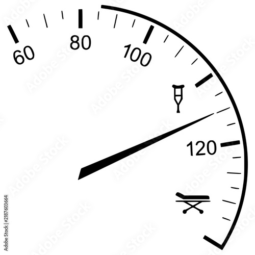 Automotive Fuel Gauge and Dashboard Line Art Collection