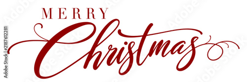 Merry christmas lettering calligraphy vector eps