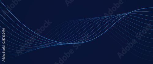 Vector wave dynamic curve lines transparent background with flowing digital energy waves technology concept modern backdrop vector design