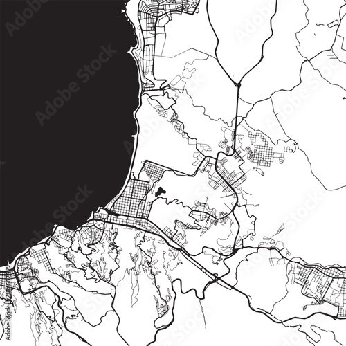 Vina del Mar City Skyline Vector Illustration Featuring Chile Famous Landmarks And Architecture Cityscape Design