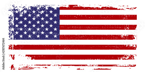 US american flag Grunge texture emblem icon logo banner