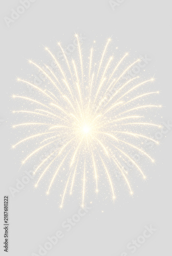 Fotografie Festive fireworks explosion light effect
