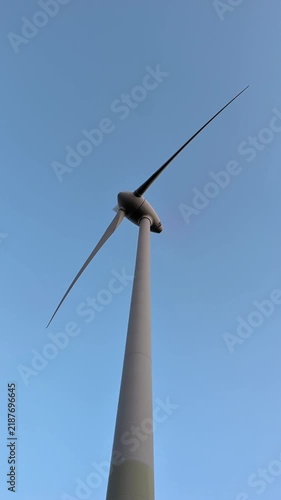 windmill in the field, energy concept