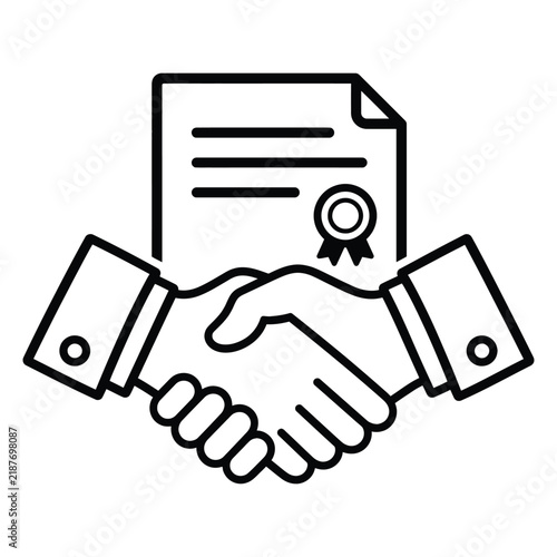 Handshake Contract Icon