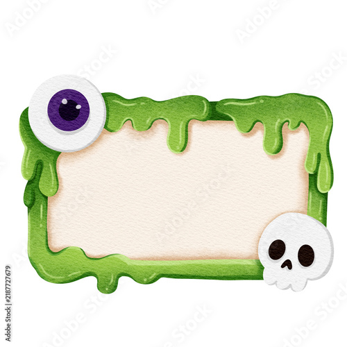 Obraz na płótnie Spooky Slime Frame