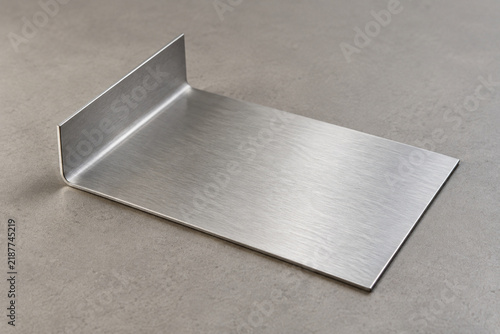 Obraz na płótnie Thin Metal Sheet with a Single Bent Edge