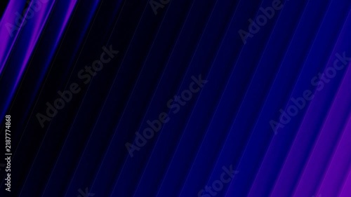 Diagonal Neon Magenta and Blue Fluted Glass