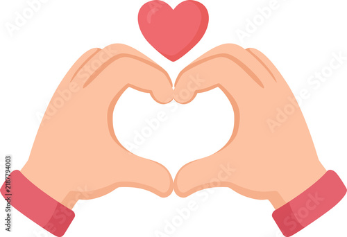 Tapety artystyczne love gesture