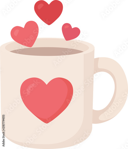 Tapety artystyczne love mug