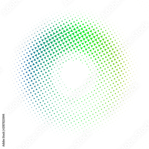Vibrant colorful abstract halftone circle pattern graphic background design element