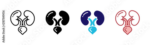 Urological Health Icons, Multi Style Icon Set