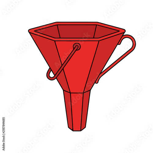 Red Funnel with Handle