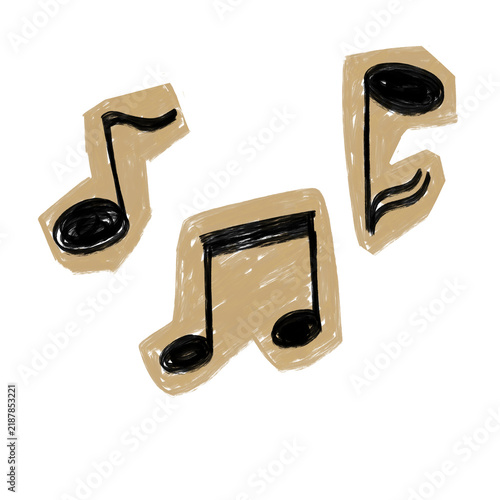 music notes collage